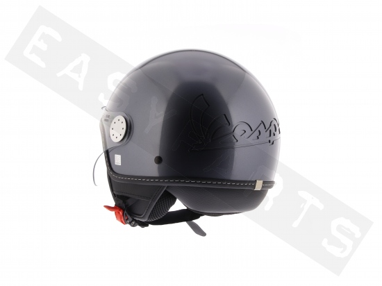 Piaggio Helm Demi Jet VESPA Visor 3.0 Part III Glossy Grau Titan G03